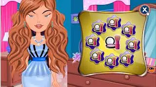 Игры для детей/Делаем прическу и наряжаем куклу Барби. Играем в салон красоты.