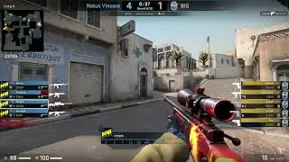 CS:GO POV Demo Na'Vi S1mple (54/23) vs BIG (de_dust2)