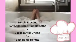 Bubble Frosting + Cocoa Butter Drizzle  that dries VERY hard within hours.