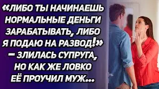 «Либо ты начинаешь нормальные деньги зарабатывать, либо я подаю на развод,тюфяк!» - злилась супруга.