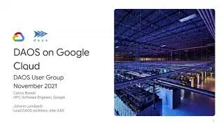DUG'21: DAOS on Google Cloud Platform