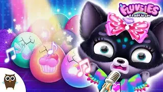 Fluvsies - Soft & Fluffy 💜 Official Kids Karaoke Song + Lyrics 🎶  TutoTOONS