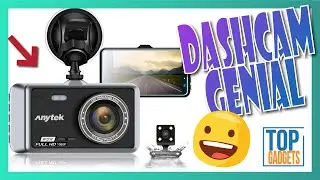 🚀 Anytek Cámara de Coche, Dash CAM 4 pulgadas Visión Nocturna Full HD 1080P