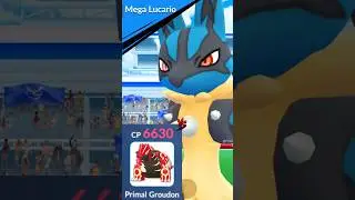 SOLO *MEGA LUCARIO RAID* with only Primal GROUDON Challenge!
