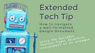 Topic Selection & Google Doc Navigation Screencast