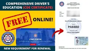 CDE Certificate Online ng LIBRE | Comprehensive Driver's Education/Exam | LTMS Registration 2021