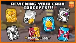 REVIEWING YOUR CARD CONCEPTS!!! Roblox Block Tales