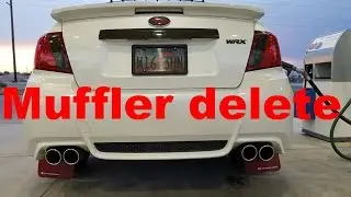 2013 Subaru WRX Stage 2 straight pipe