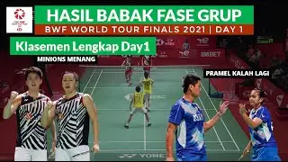 Hasil BWF World Tour Final 2021 Hari ini: MINIONS Kalahkan Lee Yang/Wang Chi Lin | Klasemen BWF Day1