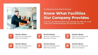 Bullet List of Services Slide for PowerPoint