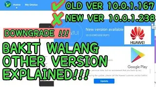 Huawei HiSuite downgrade,No switch other Version Explained! step for Install no Google Play services
