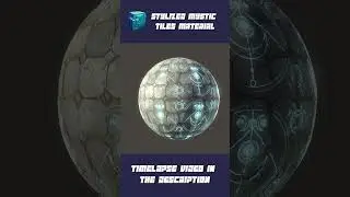 Stylized Mystic Tiles Material - Susbtance 3D Designer 