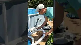 Установка фильтра на дачный бассейн