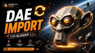 How to Import dae (collada) file in blender 5.0 | Import | Addon
