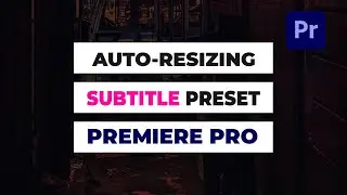 Free Subtitle Preset For Adobe Premiere Pro | Motion Graphics Template |