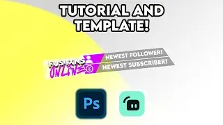 Follow and Subscriber Overlay Tutorial + Template! (Graphic Design)