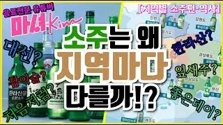 마셔킴의 지역별 (희석식) 소주의 역사