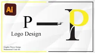 P letter logo design in Adobe illustrator|How to make P letter logo design tutorial