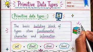 Primitive Data Types in C++ | C++ Variables & Data Types Explained
