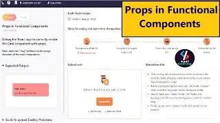 Props in Functional Components || React Props and State || Coding Ninjas React Props Problem