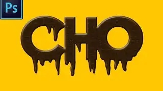 Cara Membuat Effek Text Coklat di Photoshop - Tutorial Photoshop