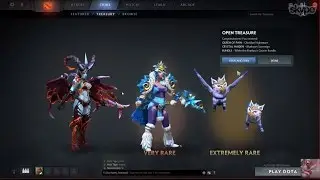 2 Extremely rare sets in treasure opening Dota2 Fall 2016