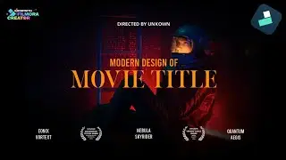 🎬 Film Style Title Reveal Poster in Filmora Mobile