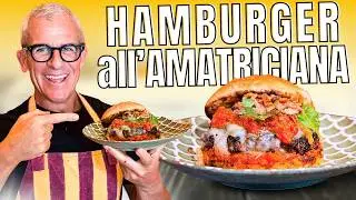 HAMBURGER all'AMATRICIANA, il Cheeseburger Definitivo! Ricetta di Chef Max Mariola