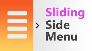Sliding Side Menu Tutorial (no frameworks)