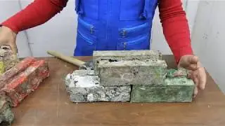 como hacer ladrillo con plástico fundido