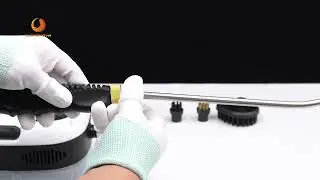 BEAMNOVA High Pressure Handheld Steam Cleaner with Water Tank Car Steamer for Auto Detailing 2500W