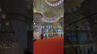 Prayer at a beautiful mosque in Turkiye #travel #islamicvideo