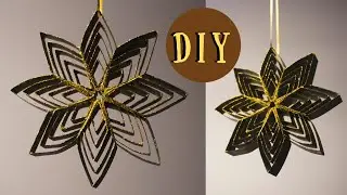 Is a black paper snowflake gloomy or stylish? Luxury Christmas decor with your own hands. DIY