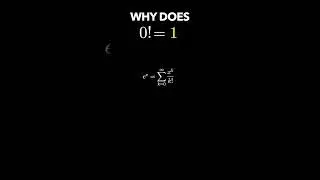 But Why Does 0! = 1