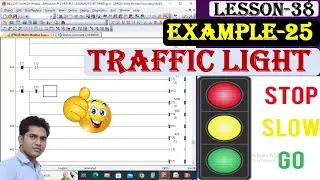 8. Traffic light control Program | Mitsubishi timer with compare instruction | Timer concept in plc|