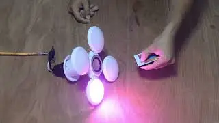 Probando foco RGB bocina y Desbaratándolo