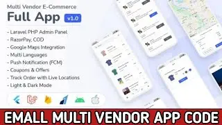 EMall | Multi Vendor E-Commerce Full App Flutter Sourse Code || Make ecommerce app without coding