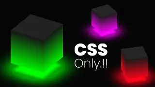 Ambient Light Effects | CSS 3D Glowing Cube Animation Effects #css #html