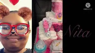 Custom pretty diaper cake