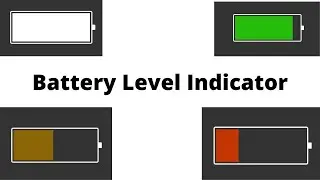 Battery Level Indicator With Animations In HTML CSS