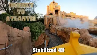 Journey to Atlantis POV (Stabilized 4K) - Seaworld Orlando