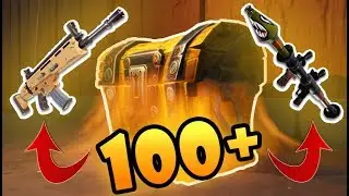 Opening 100+ SECRET GOLD CHESTS in Fortnite! (Gold Legendary Scar, P90, RPG)