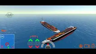 container ship sinking by msc Napoli ship mooring 3d