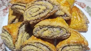 ПЕСОЧНЫЕ РУЛЕТИКИ С ГРЕЦКИМ ОРЕХОМ!!! #рецепт #еда #мука #вкусно #духовка #food #