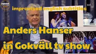 Anders Hanser in Go´kväll tv show IMPROVISED ENGLISH SUBTITLES