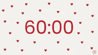 60 Minutes Valentine's Day Timer Countdown - 1 hour | No music | Focus | Study | Power Hour