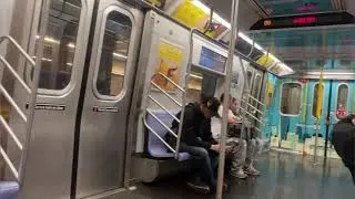 MTA R160A Alstom Subway Train: 45th Street 4th Ave To 85th Street 4th Ave: Taking The R Train