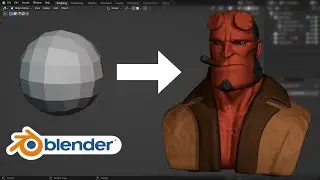 Hellboy - Blender Sculpting Timelapse