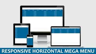Responsive Horizontal Mega Menu With HTML And CSS 