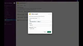 Sharing Power BI report to Slack
